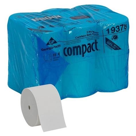 Gp Compact White Coreless Toilet Paper At