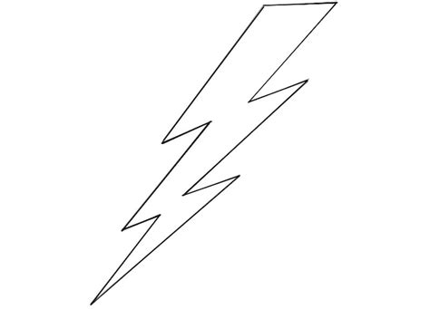 Lightning Bolt Coloring Page | Coloringpagez.com
