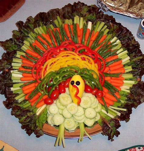Diy Thanksgiving Day Turkey Vegetable Platter Pictures Photos And