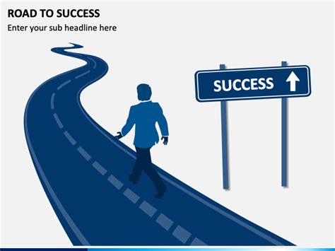 Road To Success Powerpoint Template Ppt Slides