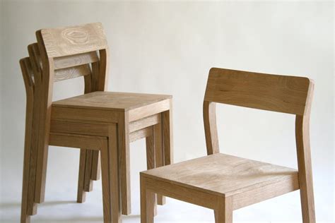 Hand Made Stackable Wood Dining Chair By Kapel Designs