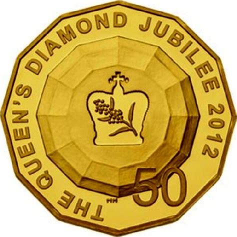 Australian Gold 50 Cents The Queens Diamond Jubilee 2012 Coin Value