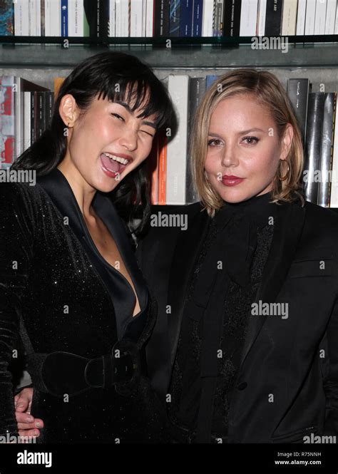 beverly hills ca 7th dec 2018 miki hamano abbie cornish at the screening of perfect