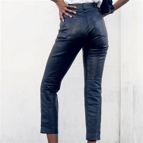 Revamp your look with leather pants from alibaba.com. #Vintage genuine #leather three quarter pants ...