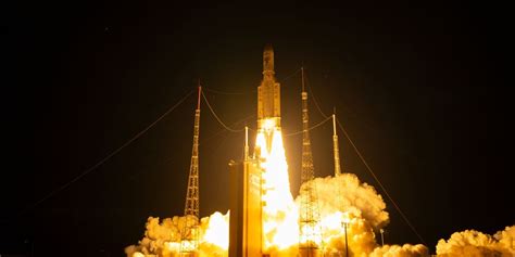 Europes Ariane 5 Rocket Completes Farewell Launch With Double