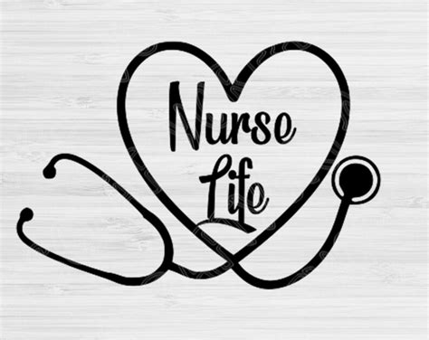 Nurse Life Svg Nurse Heart Svg Nurse Svg Files For Cricut Etsy