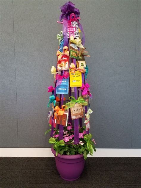 Watercolor class + kit ($117): I created this gift card tree as a retirement gift for a coworker (June 2017) #giftcards | Gift ...