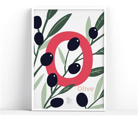 O For Olives Bespoke Art Print Home Decor Baby T Etsy