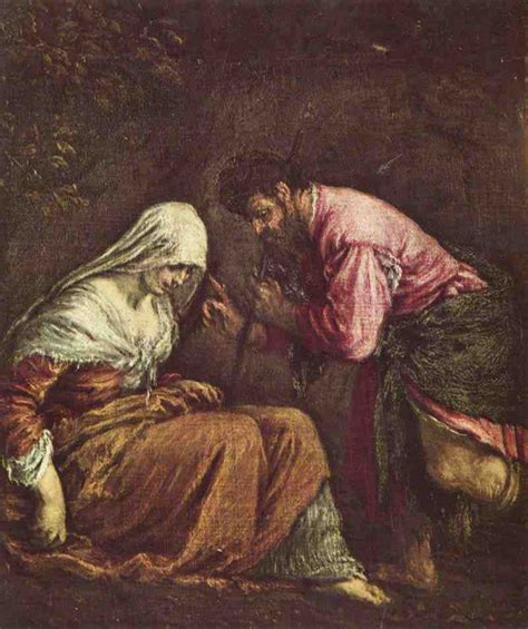Judah And Tamar Jacopo Bassano