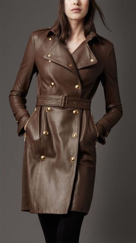 New Women Pure Leather Trench Over Long Coat Rs 13000 Piece