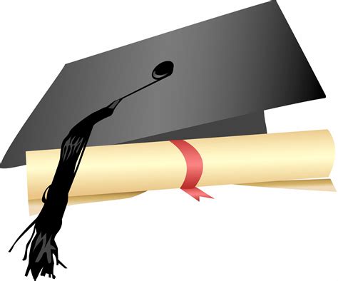 Graduation Cap And Gown Clipart