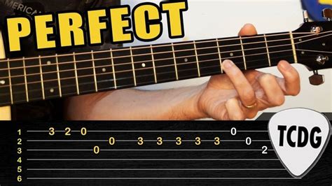 Melodía FÁcil En Guitarra Acústica Perfect Ed Sheeran Tabs Tcdg