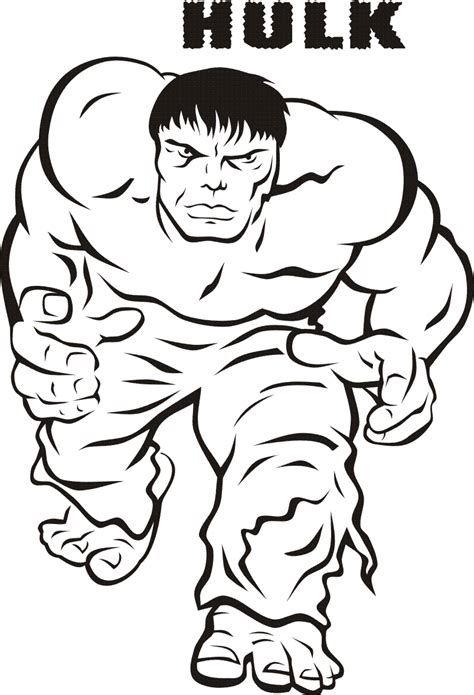 Des heures de plaisir vous attendent en coloriant un coloriage gratuit d'un super héros super heros. Coloriages Hulk (Super-héros) - Page 2 - Coloriages à imprimer