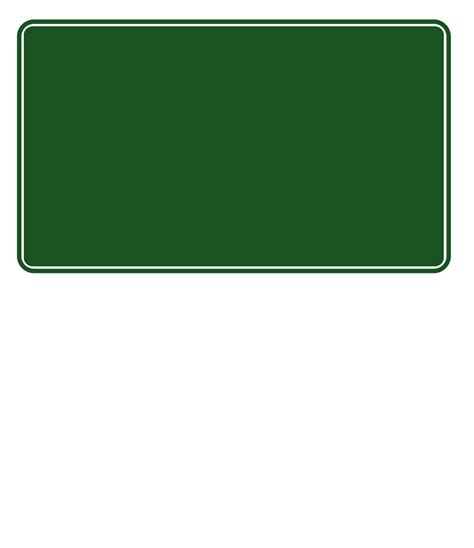 Basic Blank Green Highway Sign Clip Art At Vector Clip Art
