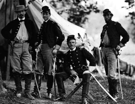 4th Cavalry Pennsylvania Volunteers Colonel William Averill And Staff