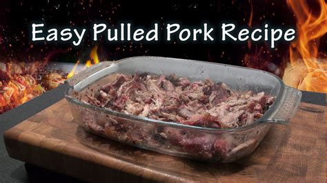 Easy Pulled Pork Recipe Cooked On A Weber Kettle By The