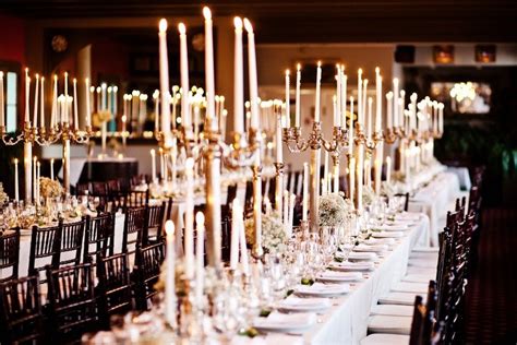 Stunning Wedding Reception Tablescapes Candleabras