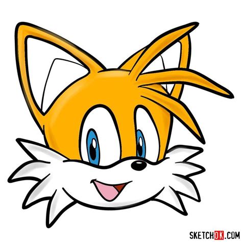 How To Draw Sonic The Hedgehogs Face Sketchok Easy Drawing Guides In