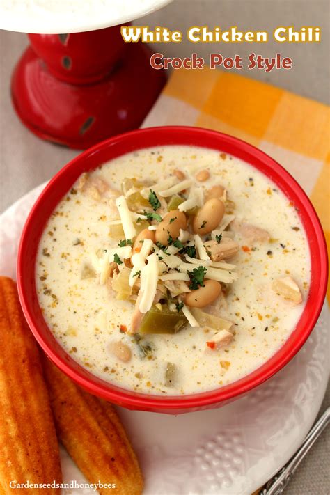 white chicken chili crock pot style﻿ garden seeds and honey bees
