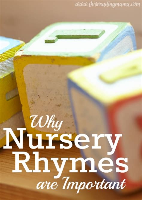 Why Nursery Rhymes Are Important This Reading Mama