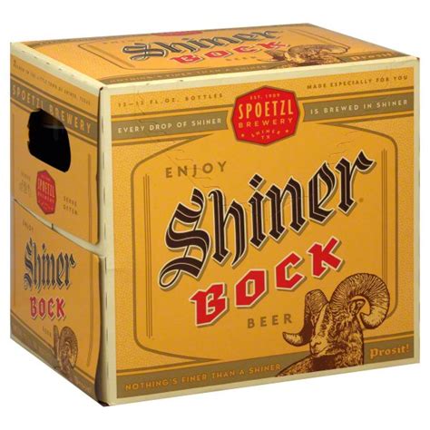 Shiner Bock Beer 12 Oz Bottles Shop Beer At H E B