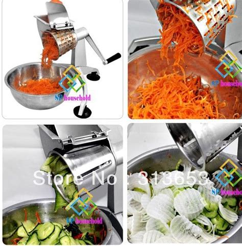 2019 Multi Function Rotary Vegetable Graterturning Slicerpotato