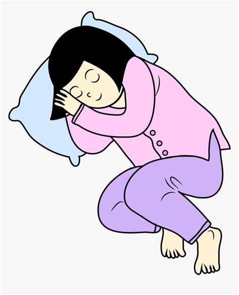 Sleeping Cartoon Girl Girl Sleeping Clip Art Hd Png Download