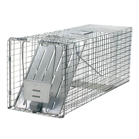 Large 1 Door Live Animal Cage Trap Pest Trapper Steel Spring Loaded