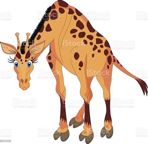 Giraffe Cartoon Vector Illustration Stock Illustration Download Image