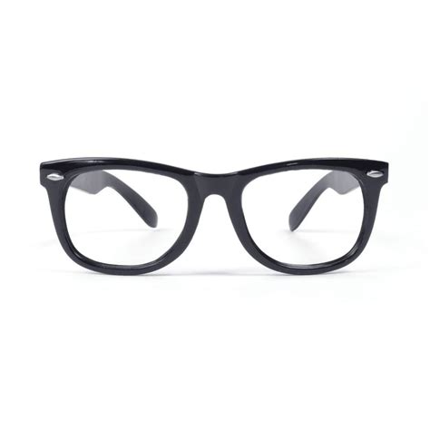 Black Frame Geek Glasses No Lens Bn Ba182 Bristol Novelty
