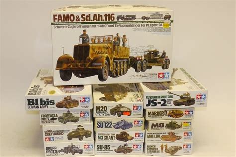 Tamiya Military Model Kits A Boxed Collection Of 135 Scale German And