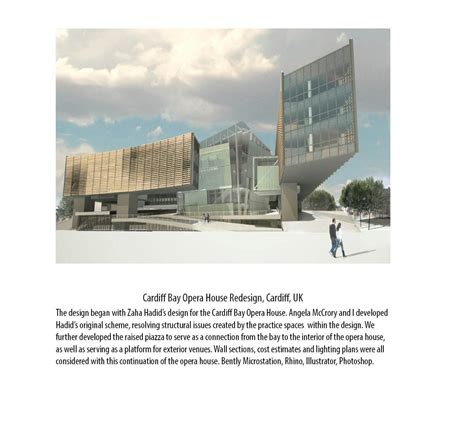 Cardiff Bay Opera House Design Development Tracey Klich Archinect