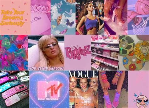 Boujee 90s2000s Aesthetic Wall Collage Kit Digital Download Etsy 2000s Aesthetic Early