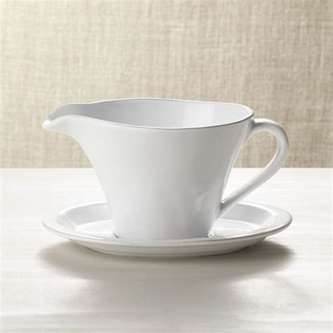 Marbury Gravy Boat With Saucer Reviews Crate And Barrel
