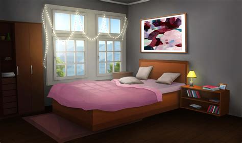 Download A Bedroom With A Bed And A Window