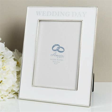 Silver Plated Amore Wedding Frame 7x5 Wg90457 5017224006218 Ebay