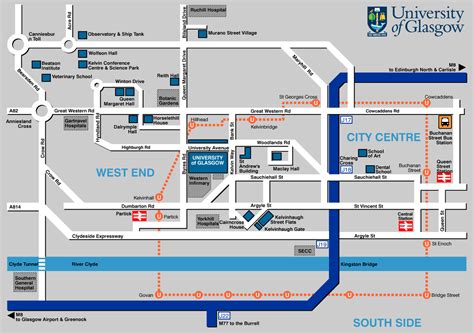 University Of Glasgow Campus Map