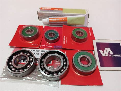 Bearing laher rasio 6pcs+Lem Honda Vario 125 old, Vario 125-150 LED