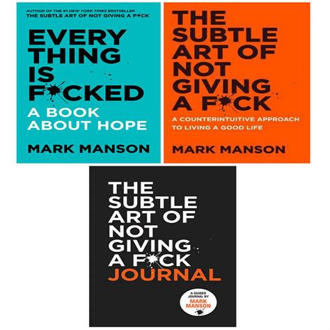 Mark Manson Collection 3 Books Set Everything Is Fcked Subtle Art Of Not Giving The Book Bundle
