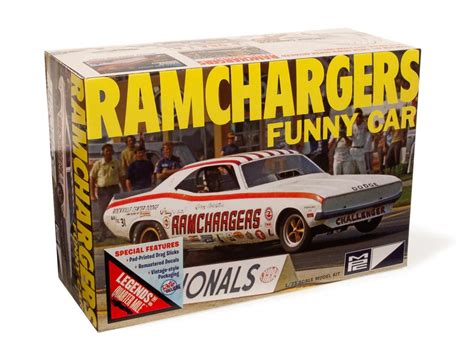Mpc Ramchargers Dodge Challenger Funny Car 125 Scale Model Kit