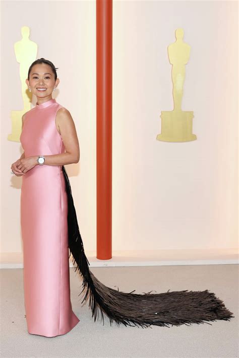 Hong Chau The Whale Oscars Red Carpet Fashion Prada Tom Lorenzo Site Tom Lorenzo