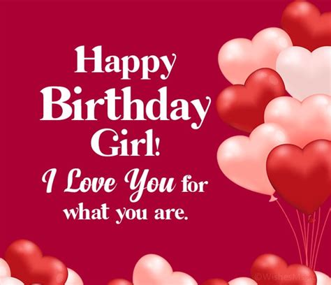 100 Birthday Wishes For Girlfriend Wishesmsg