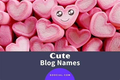 400 Cute Blog Name Ideas Soocial