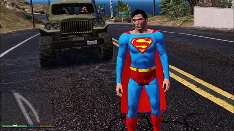 Gta 5 Superman Mod Christopher Reeve Update Youtube