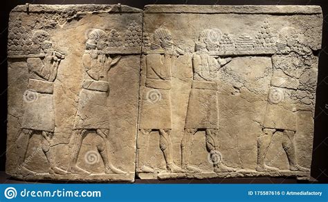 London United Kingdom Ancient Assyria Clay Tablet Relief Of Royal
