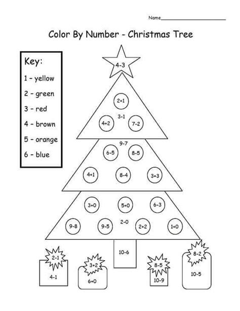 Free Printable Christmas Color By Number Activity Sheets And Coloring Pages