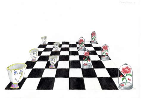 Perspective Chess Board Drawing For Each Individual Chess Piece We Will