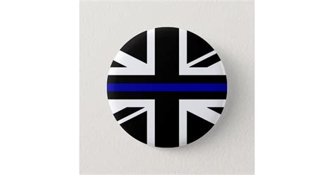 Thin Blue Line Flag 6 Cm Round Badge Zazzle