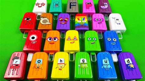 Looking Numberblocks Alphablocks Cocomelon With Suitcase Whistle Clay Mix Coloring Asmr