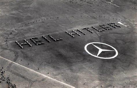 Mercedes Benz Greets The Airplanes Flying Overhead With A Heil Hitler